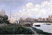 Alfred Sisley Drying Nets oil painting reproduction